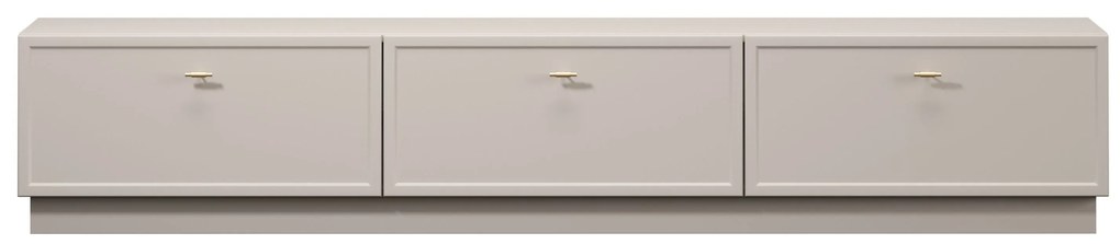 Lorini TV-szekrény 200 cm fiókokkal - kasmír / arany T-bar fogantyúk
