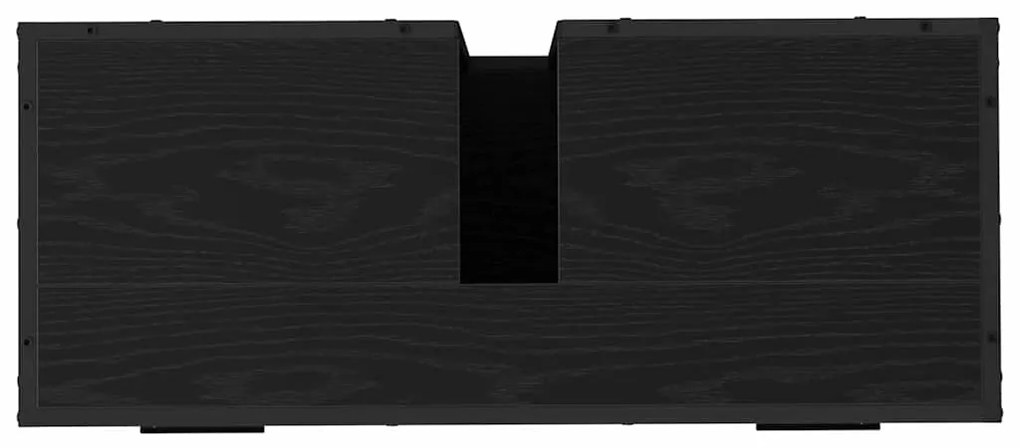 Fürdőszoba bútor szett 3 pcs Musta tammi 80 x 33 x 60 cm