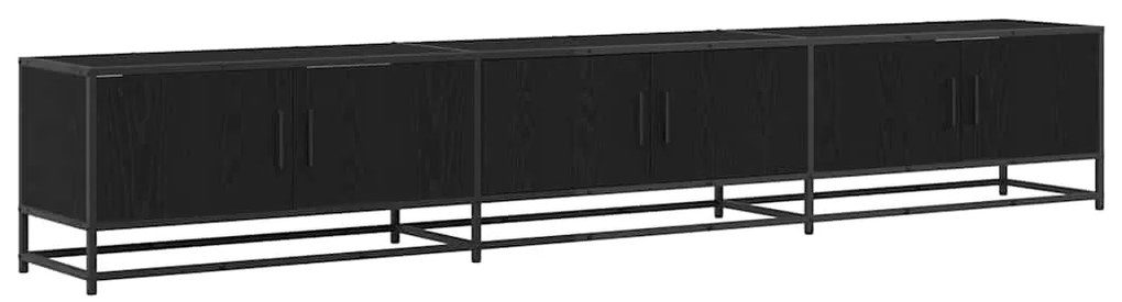 TV szekrény Musta tammi 240 x 35 x 41 cm Faanyag