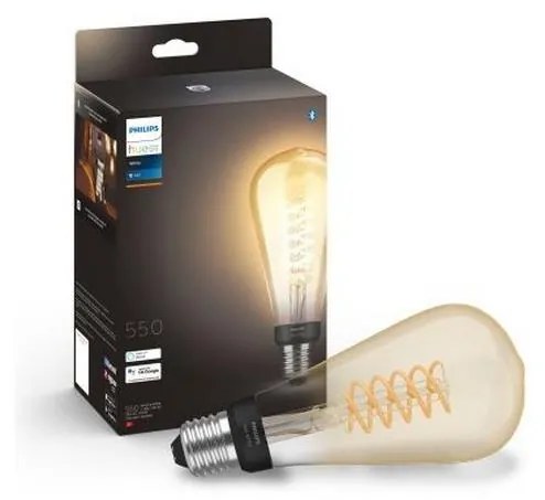 LED Dimmelhető izzó Philips Hue WHITE FILAMENT ST72 E27/7W/230V 2100K