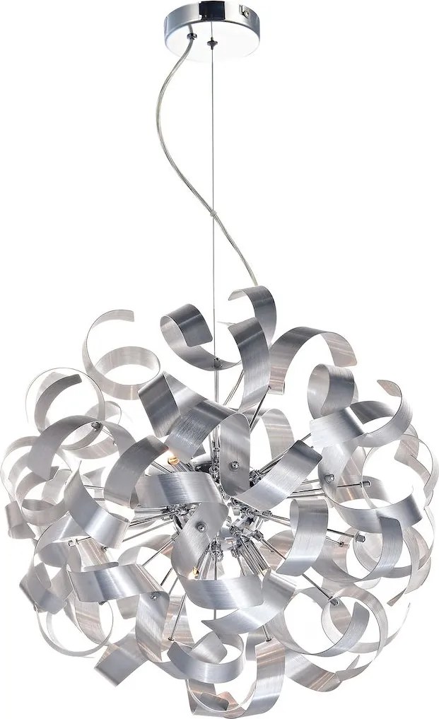 Dar lighting glamour modern függeszték rawley eloxált alumínium csiszolt króm darraw1350