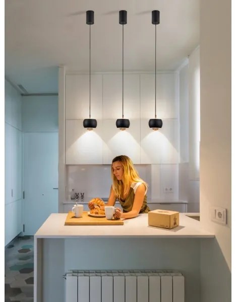 Immax NEO 07219L - LED dimmelhető DORMINE csillár 6W/230V matt fekete Tuya +DO