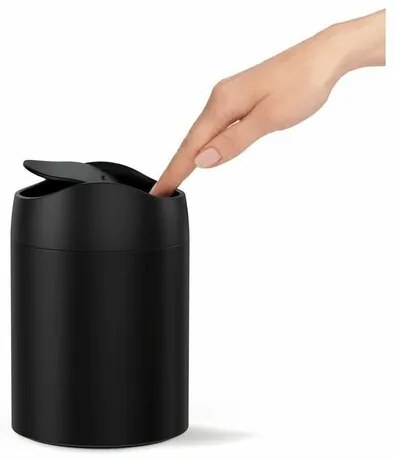 Simplehuman MINI hulladékkosár asztalra 1,5 l, fekete