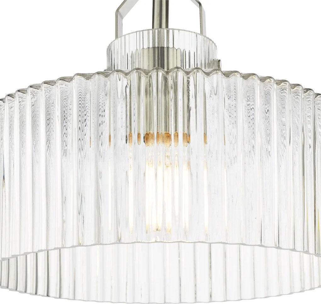 Dar Lighting modern mennyezeti lámpa lenka szatén nikkel darlen4846
