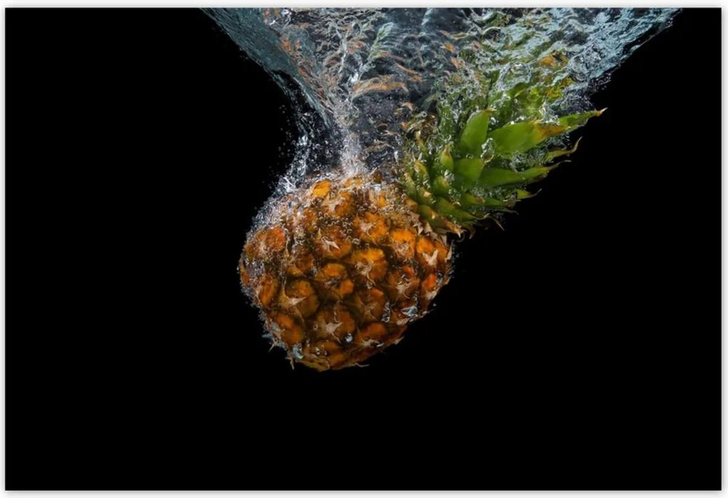 Poszterek 185x125 Ananász a vízbe esik