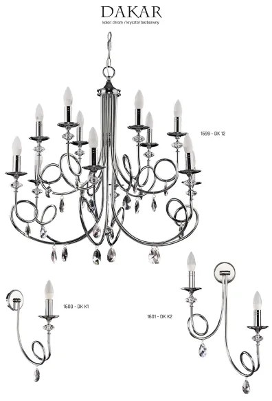 Jupiter 1600 - DK K1 CH - Fali lámpa DAKAR E14/40W