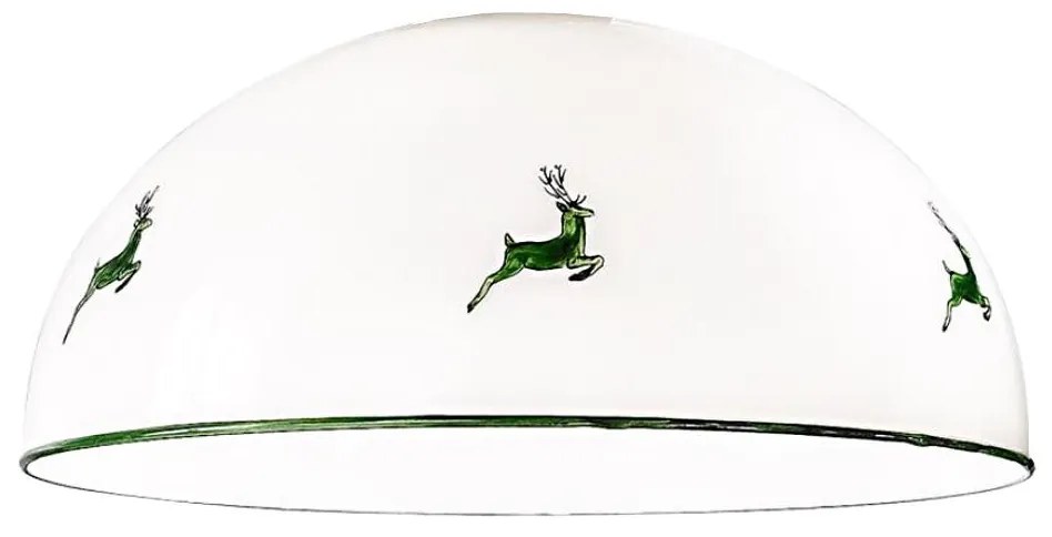 Kolarz 731.G101 - Pótló üveg a NONNA E27 csillárhoz, Ø 30 cm, szarvaszöld