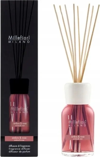 Illatpálcikák 250ml Ambra &amp; Rosa Millefiori Milano