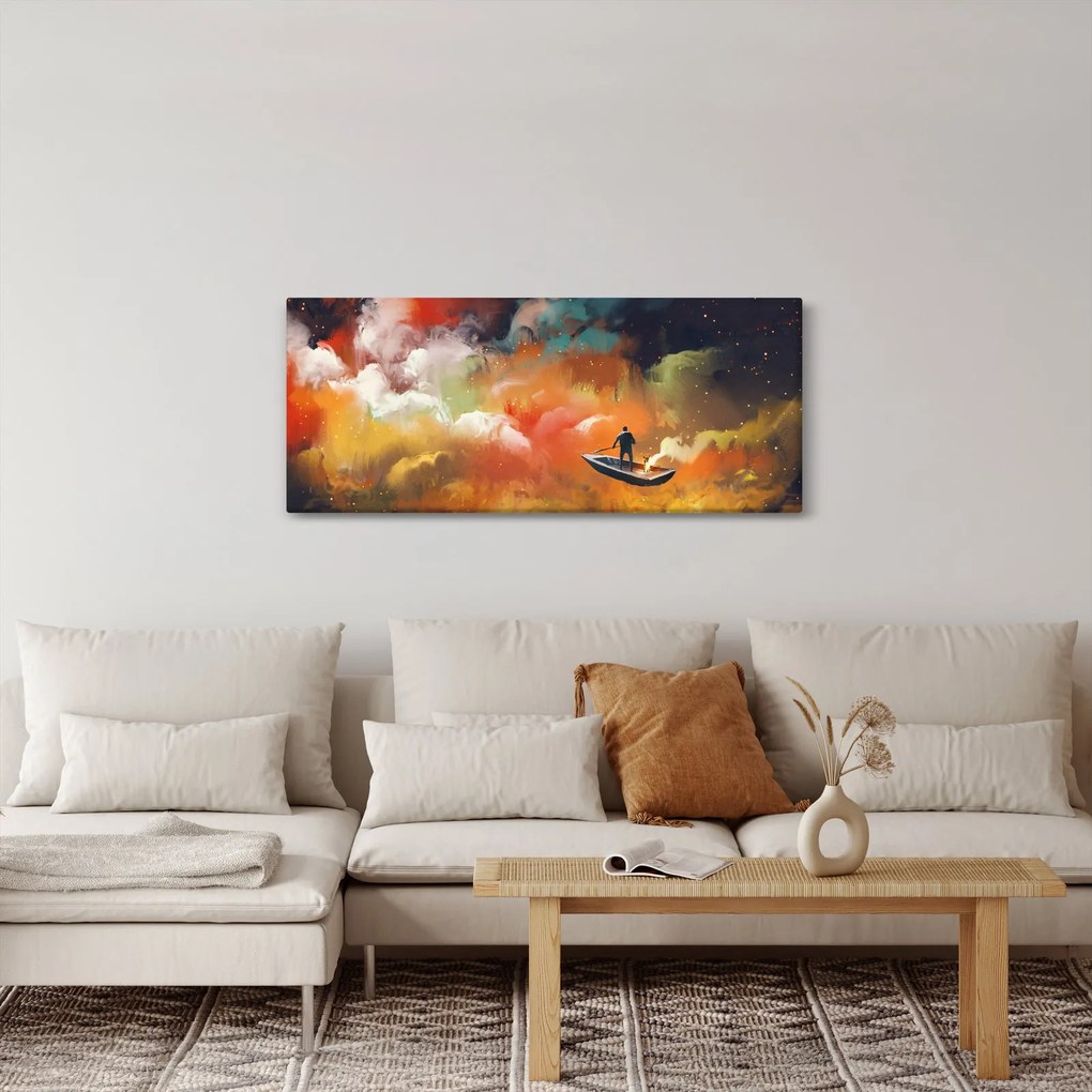 Kép - Az űrben úszó ember (120x50 cm)