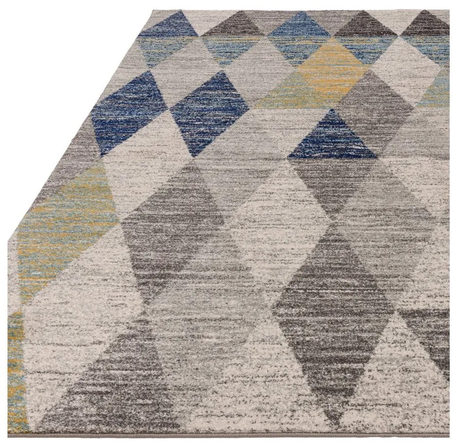 Kék szőnyeg 200x290 cm Muse Harlequin Blue – Asiatic Carpets