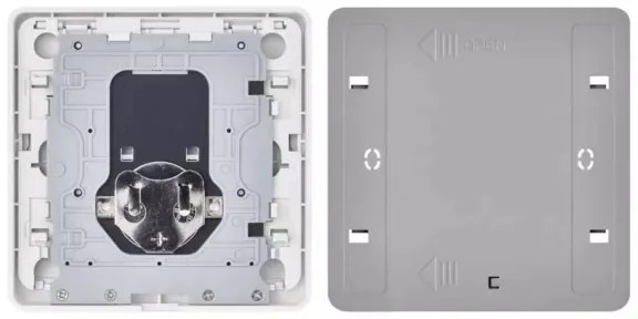 Kapcsoló 4-gombos GoSmart 1xCR2430 Tuya fehér