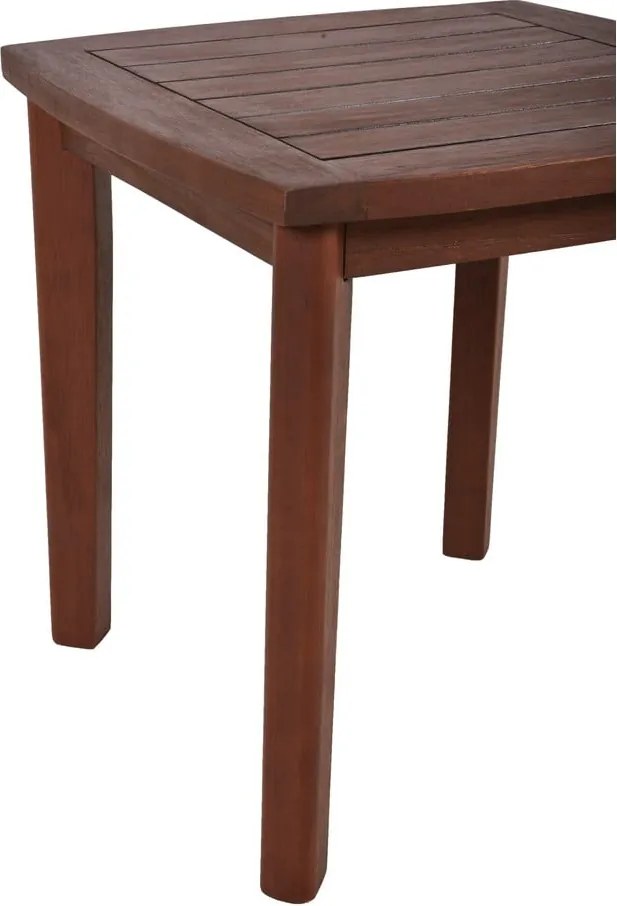 Sötétbarna tömörfa hintaszék asztallal Sinaloa – Garden Pleasure