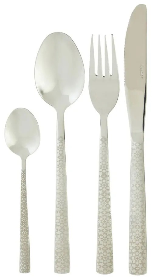 Fehér rozsdamentes acél evőeszköz készlet 24 db-os Avie – Premier Housewares