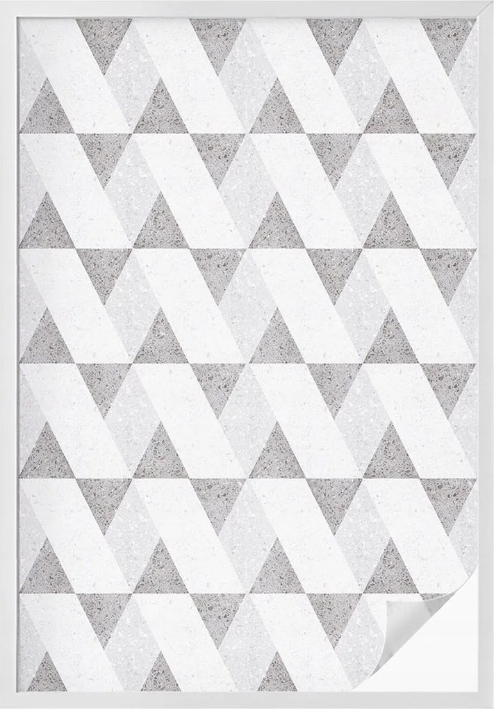 Ablakfólia öntapadós Adatvédelem Szürke háromszögek 100x146 cm