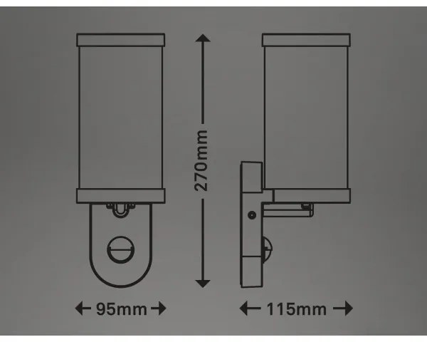 Briloner 3628-016 kültéri fali lámpa 1xE27/12W/230V IP44 fehér