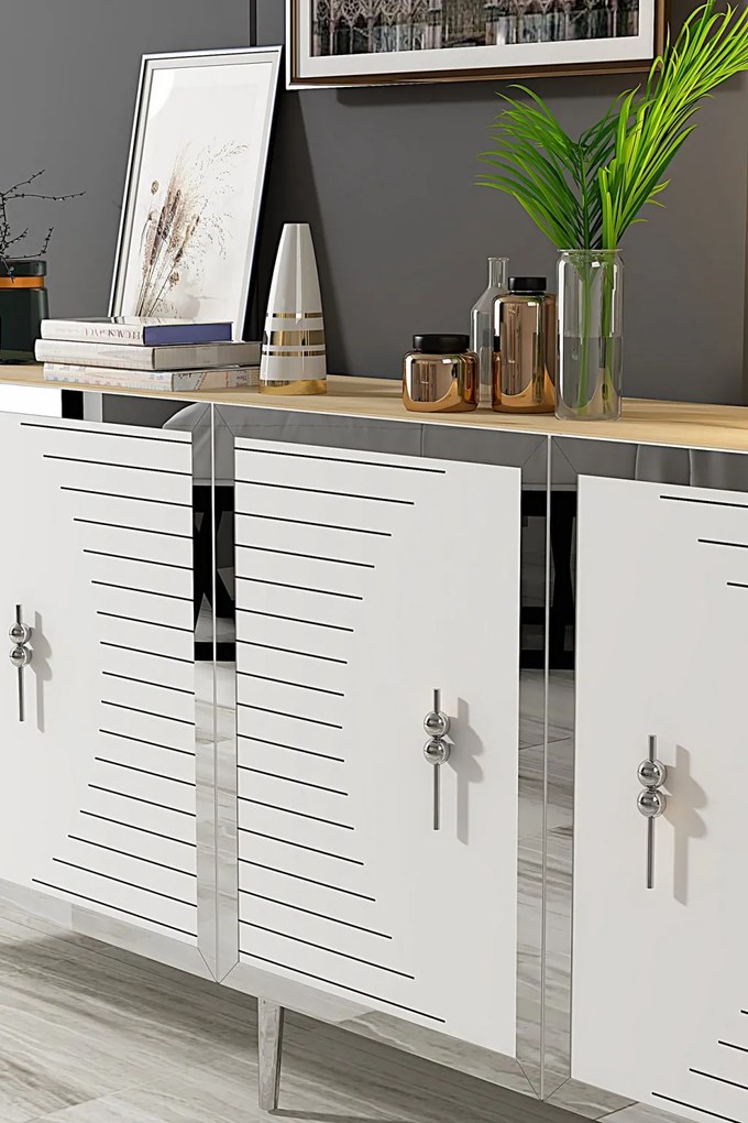 Tuna 180 - Sapphire Oak, White, Silver