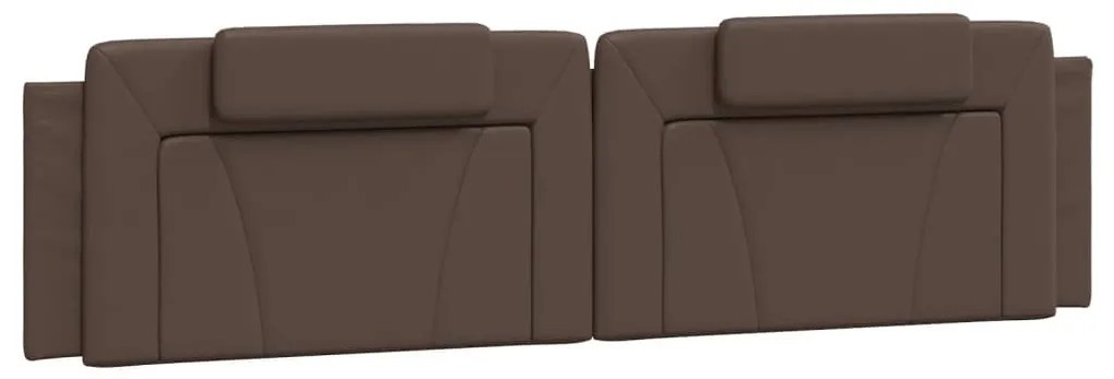 barna műbőr ágykeret Viana matrac nélkül 200 x 200 cm