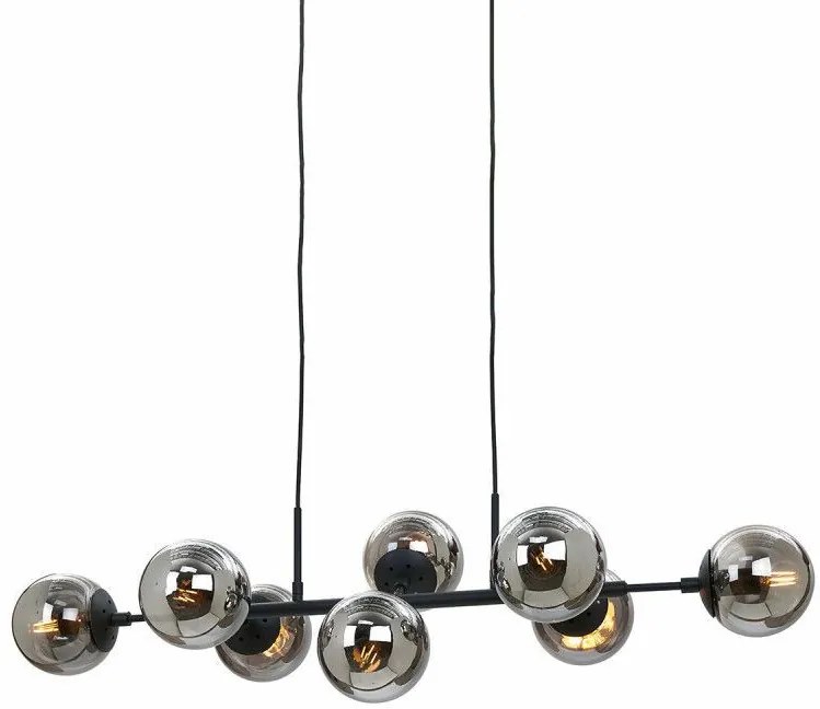 ITALUX PND-0078-8-BL MONTERA Többágú Függesztett Lámpa Fekete E14 IP20