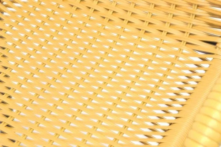 Kerti rattan bútor készlet GARTH Világos barna