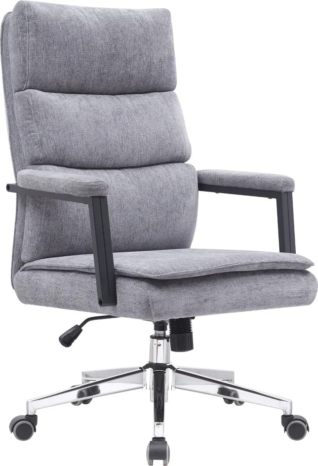 Irodai szék, szürke/króm, ZAVIER