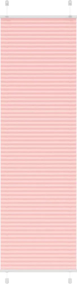 vidaXL pliszírozott redőny rózsaszín 60x200 cm szövetszélesség 59,4 cm