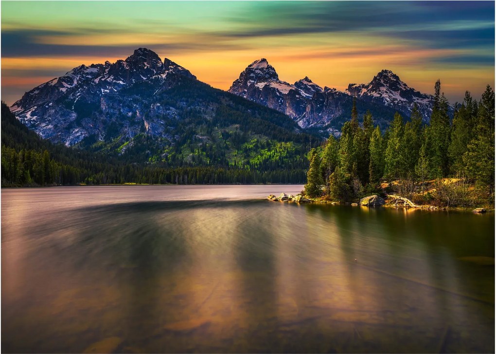 Üveg kép - Grand Teton Nemzeti Park (70x50 cm)