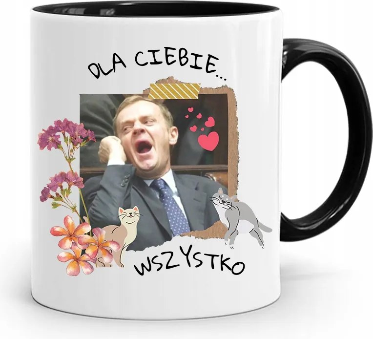 Bögre Fekete Donald Tusk Po Platform Ajándék