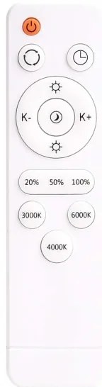 LED mennyezeti lámpa KERN LED/80W/230V, 80 cm átmérő, fekete + DO