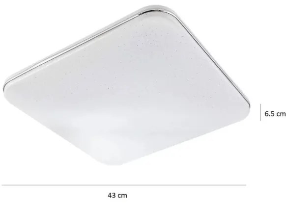 LED Szabályozható mennyezeti lámpa SYRIUS távirányítással LED/72W/230V