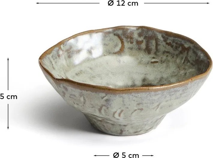 Szürke kerámia leveses tálka Alenia – Kave Home