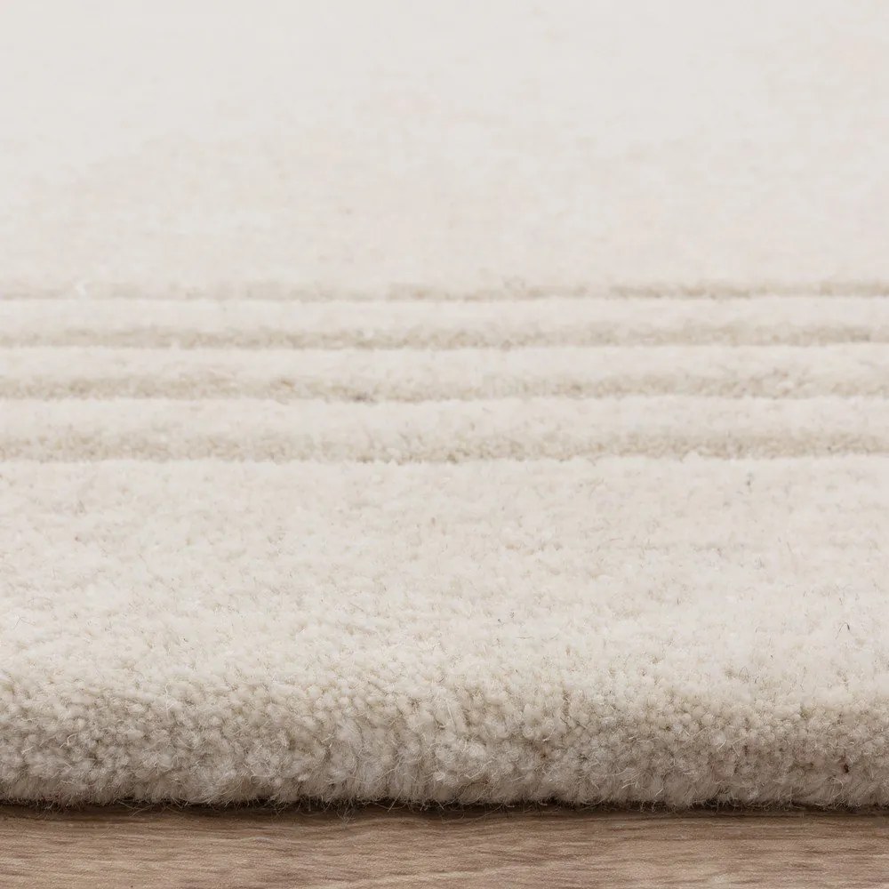 Elefántcsont színű kézi szövésű gyapjú szőnyeg 120x170 cm Orlo Ivory – Asiatic Carpets