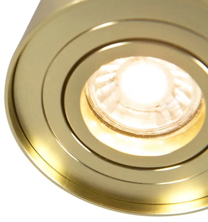 4 darabos arany/sárgaréz színű állítható spotlámpa szett - Rondoo up