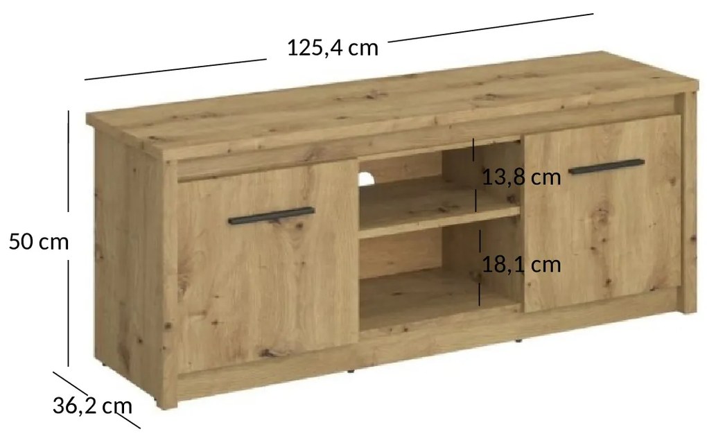 TV asztal/Szekrény Andra (artisan tölgy). 1052729