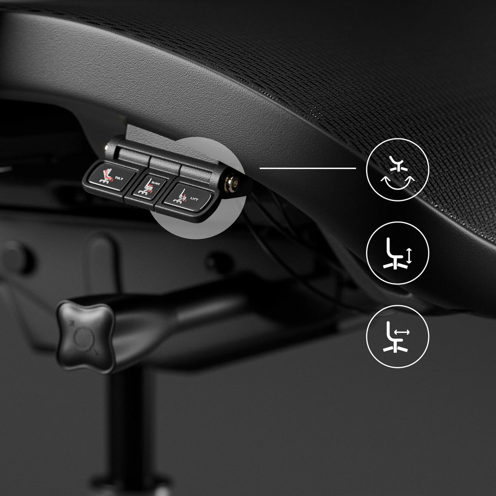 Ergonomikus irodai szék fekete: Diablo V-Commander