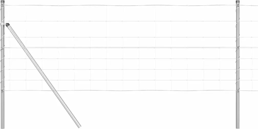 vidaXL Kerítésoszlop Galvanizált 50 x 0,8 m Acél