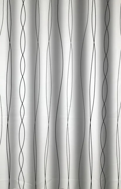 Zuhanyfüggöny - LINES - Impregnált textil - 180 x 200 cm