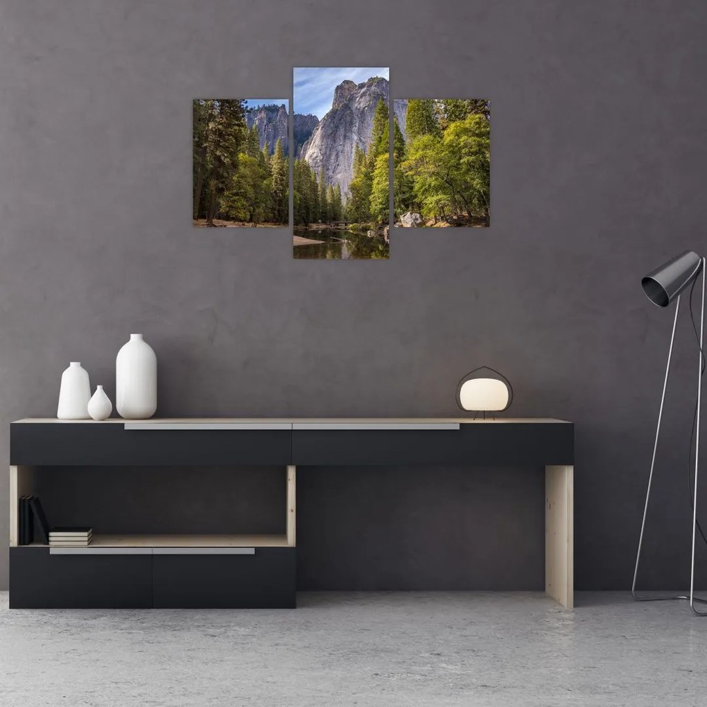 Kép - A Yosemite szikla alatt (90x60 cm)