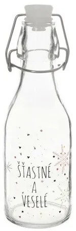Orion Palack zárókapoccsal Vločka piros, 0,16 l, 160 ml