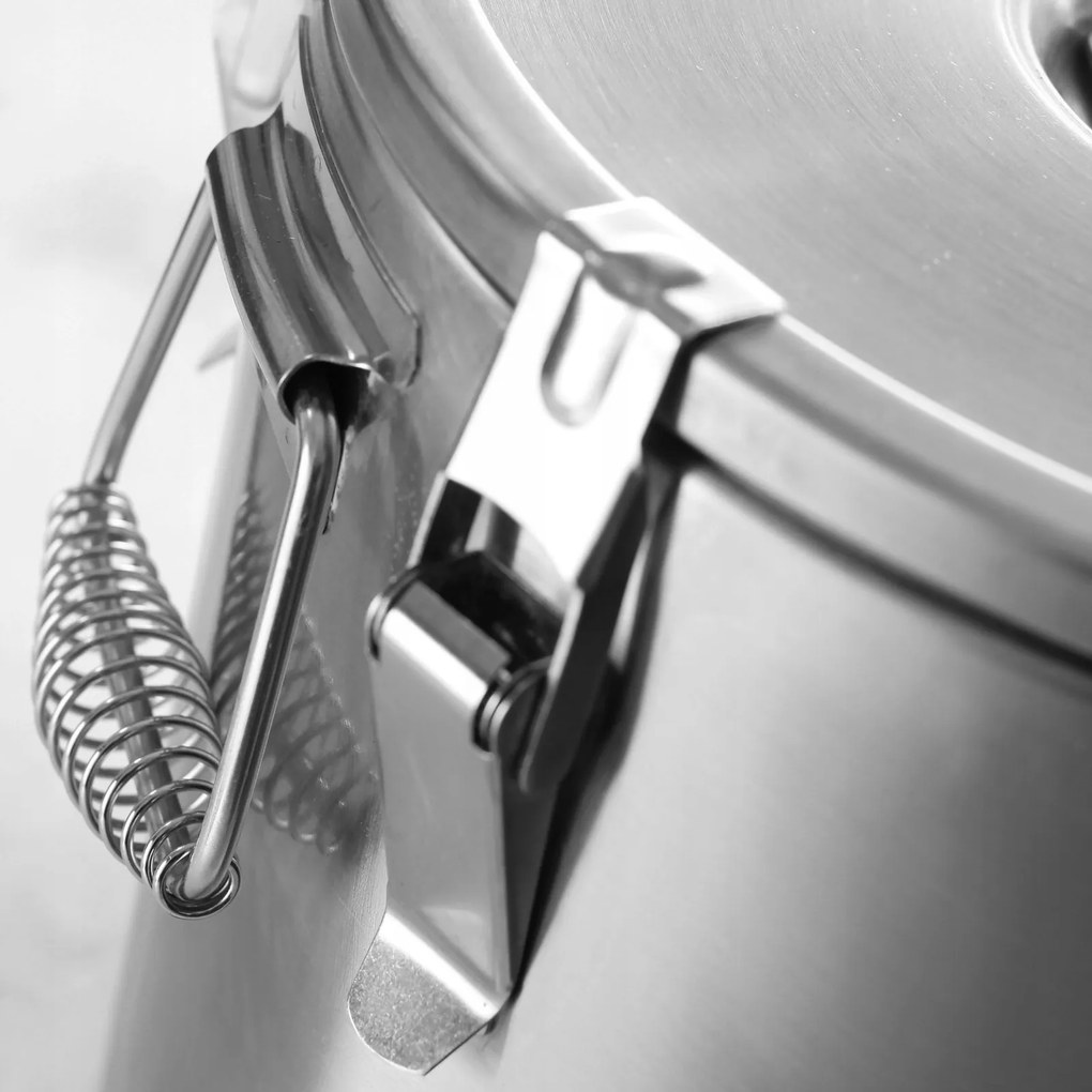 Hőtároló Acél Termosz Italcsappal 25L Erős