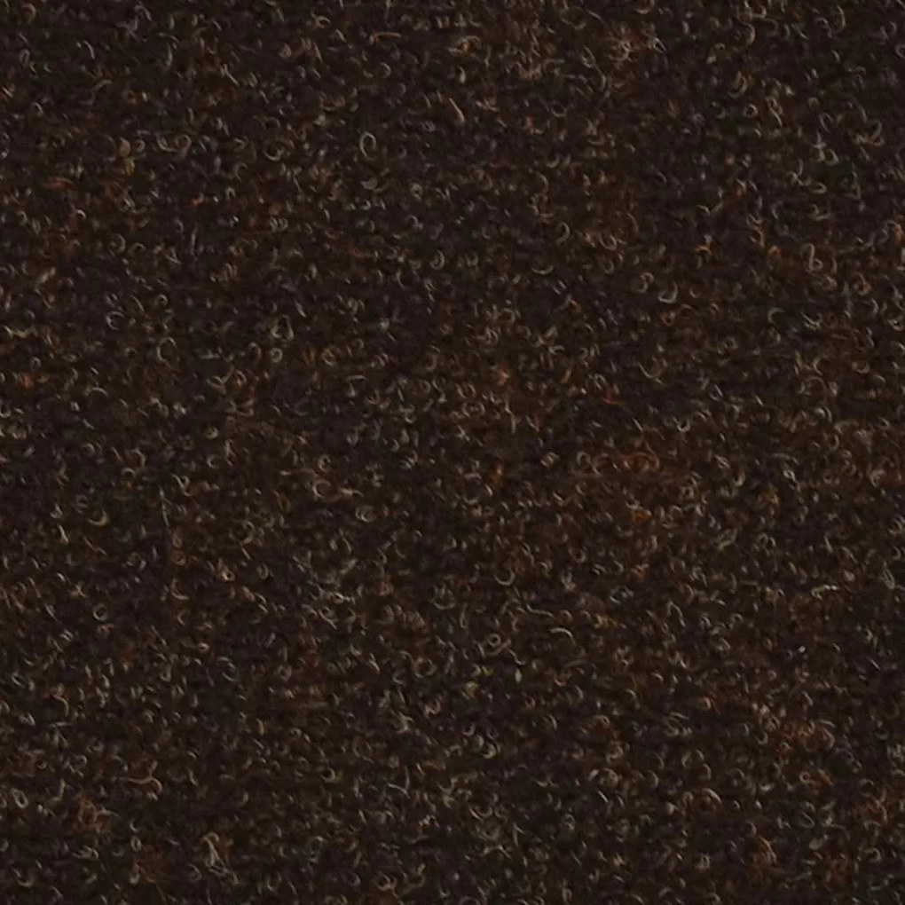öntapadós lépcsőszőnyegek 30 db 65 x 21 x 4 cm barna félkör alakú nagy