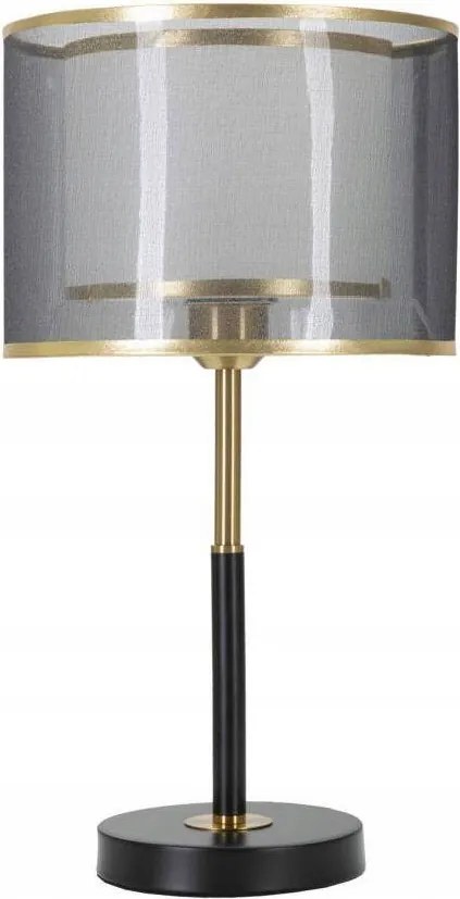 Asztali Lámpa, Fém, Dupla Lámpabúra, Mauro Feretti, Glamour