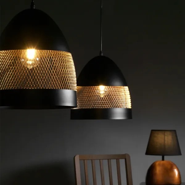 ONLI - Csillár zsinóron POLLY 1xE27/22W/230V fekete