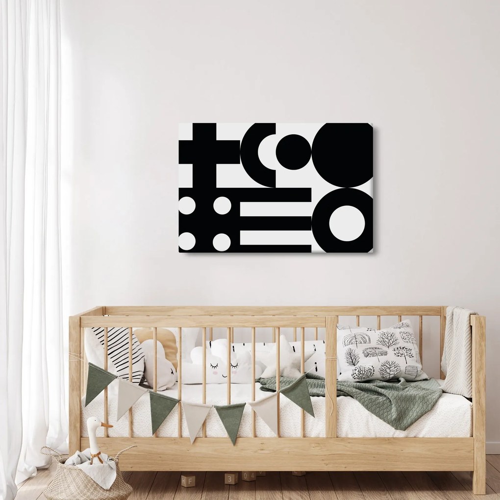 Kép - Geometriai absztrakció N⁰3 (90x60 cm)