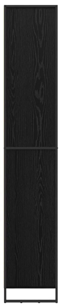 Magas szekrények 2 pcs Fekete tölgy 60 x 36 x 300 cm Faanyag