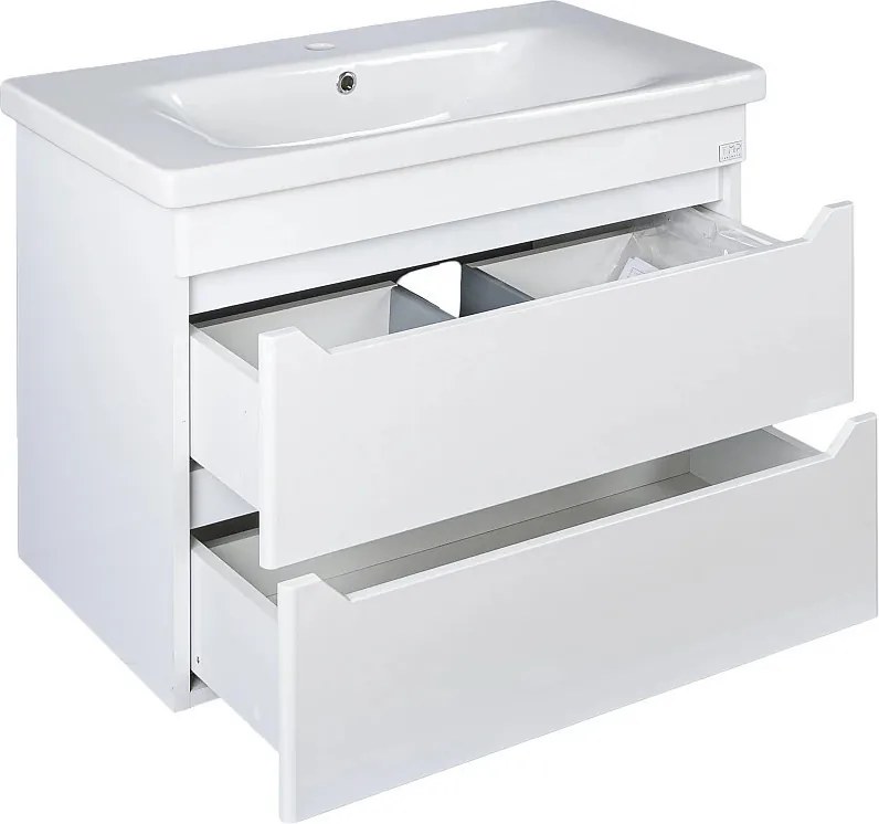 TMP SHARP 65 fali fürdőszobabútor - Sanovit SOFT - 13065 mosdóval - 65 x 45,5 cm