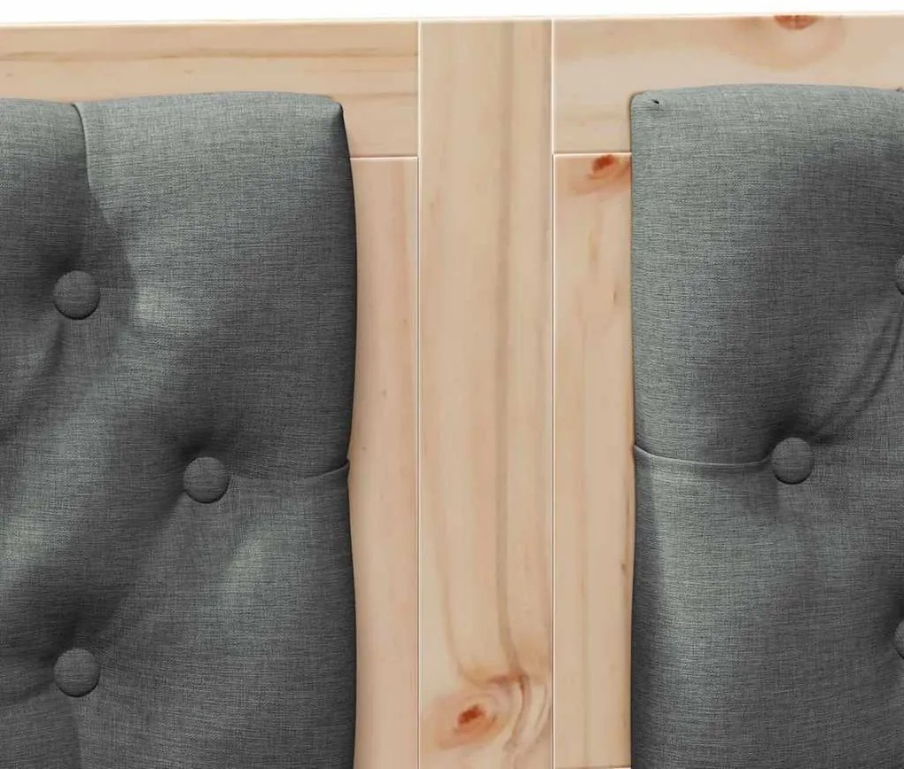 Fejtámla Egyéb barna és sötétszürke 120 cm Tömör fenyőfa