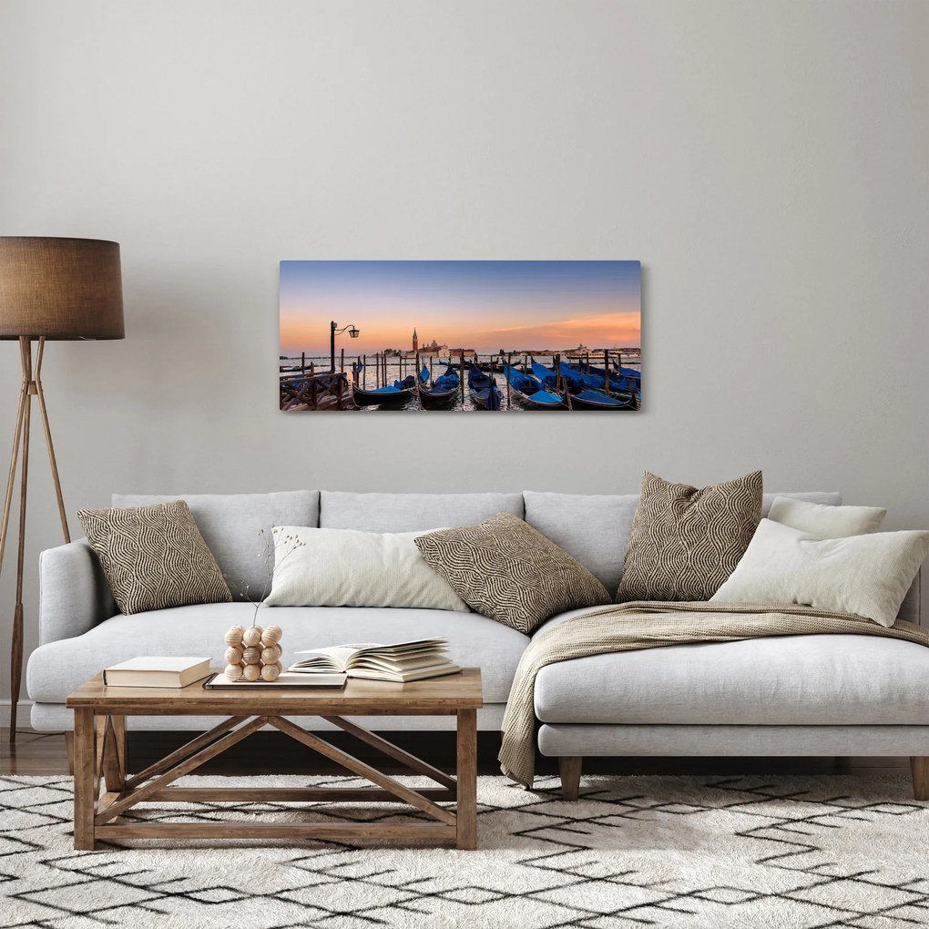 Kép - olasz gondolák (120x50 cm)