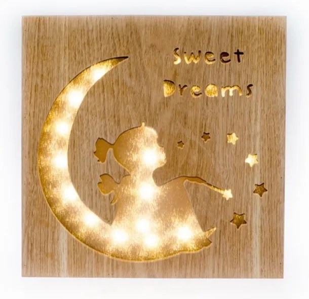 Barna gyerek éjjelilámpa Sweet Dreams – Dakls