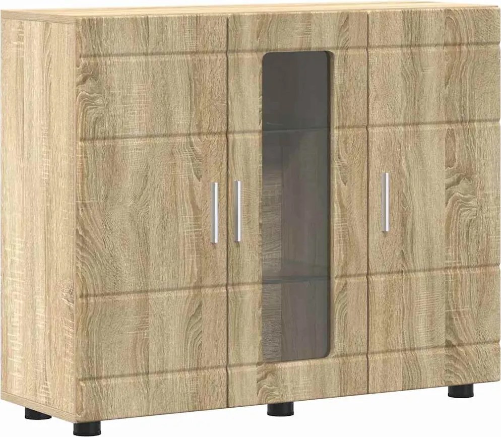 vidaXL Fából Készült Szekrény Sonoma tölgy 88,5 x 30,5 x 73 cm Faanyag