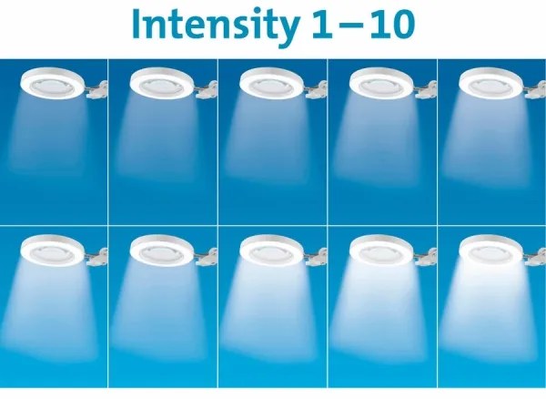 Extol - LED Dimmelhető asztali lámpa nagyítóval LED/8W/5V 2900/4500/7500K fehér